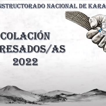 Acto de entrega certificaciones del Instructorado Nacional de Karate 2022